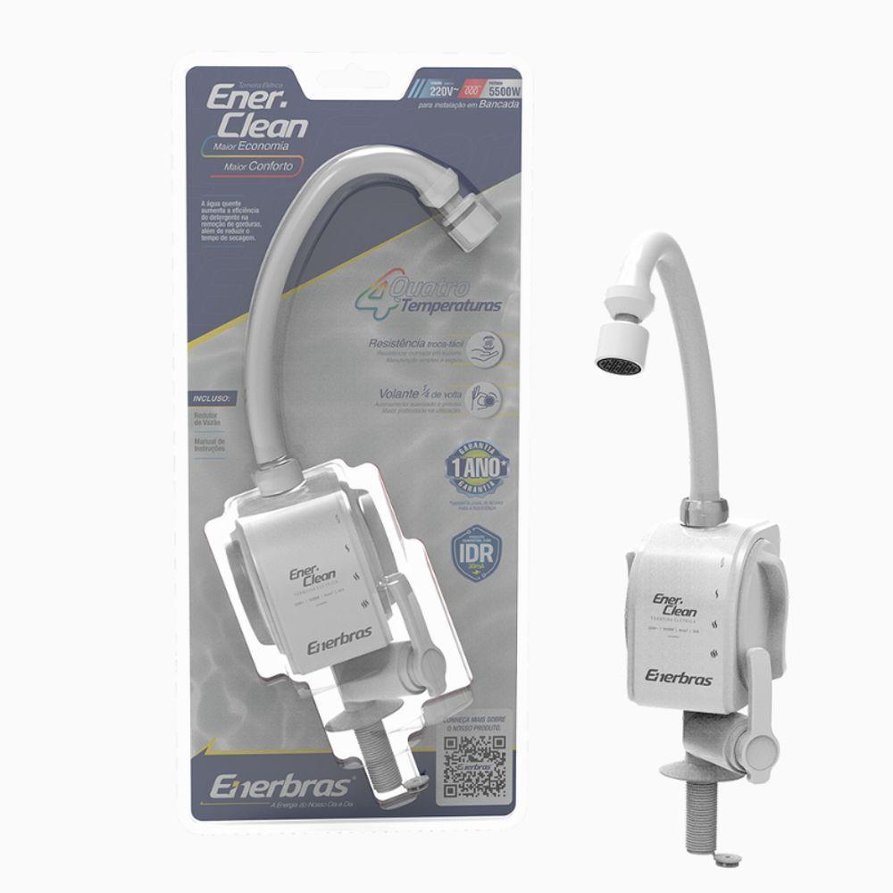 Torneira De Bancada Enerclean Branca 5500w 220v Enerbras - 5
