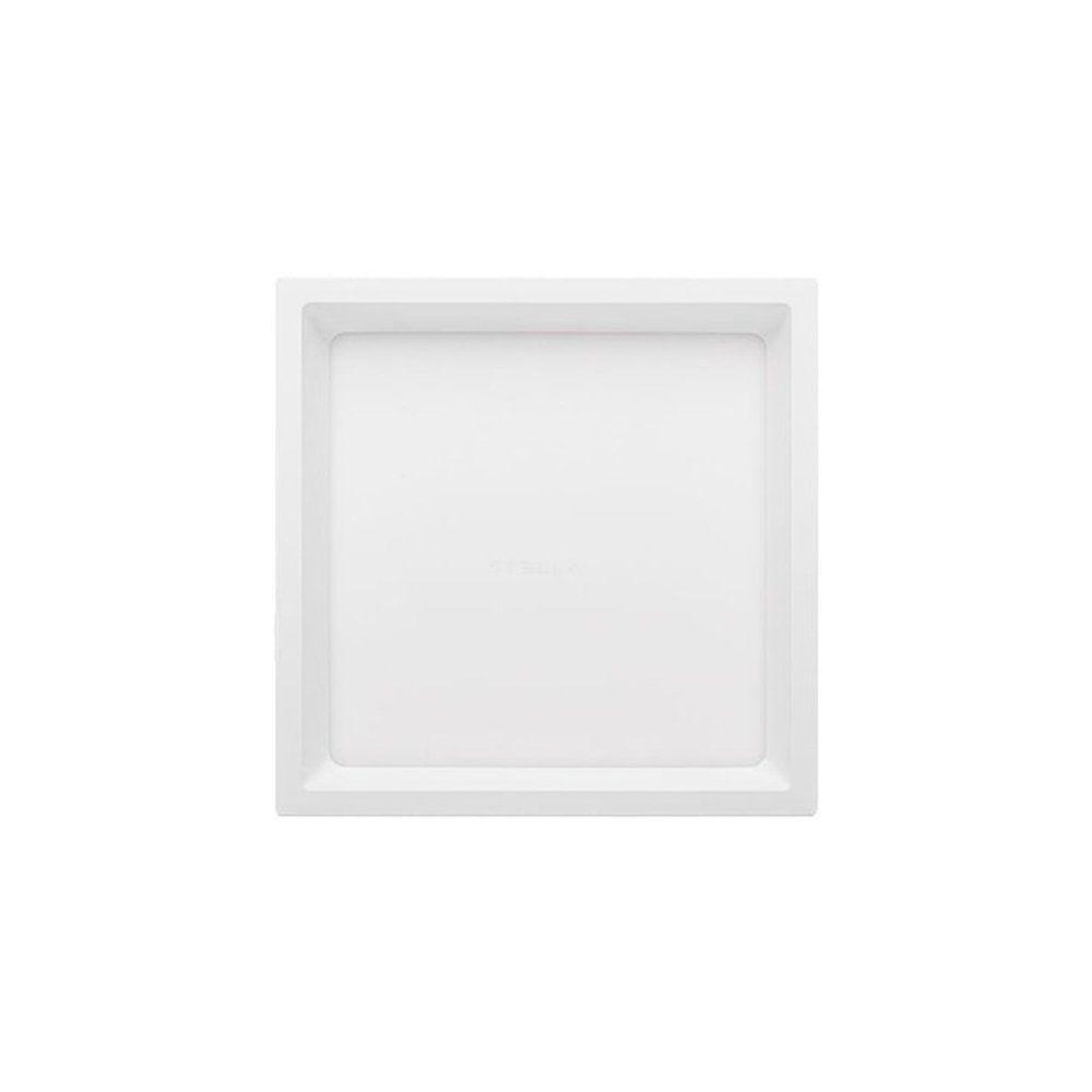 Painel De Led Embutir Stella Eco Quadrado 17x17cm 12w Branco - 4000k - Luz Neutra - 1
