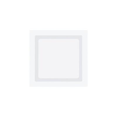 Painel De Led Embutir Stella Deep Quadrado 16x16cm Recuado 12w Branco - 4000k - Luz Neutra