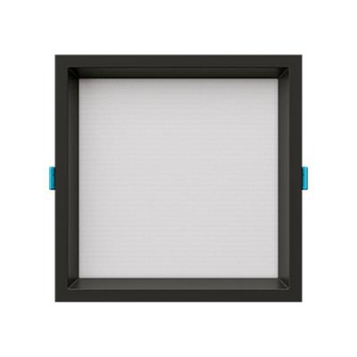 Painel De Led Embutir Stella S.deep Quadrado 30x30cm Super-recuado Dimerizável 20w Alto Irc93 - Preto 4000k Luz Neutra