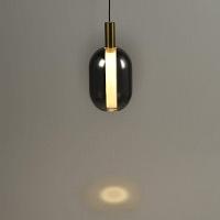 Lustre Pendente Skylight Spia 4088 26cm Led Bivolt Dourado E Fumê