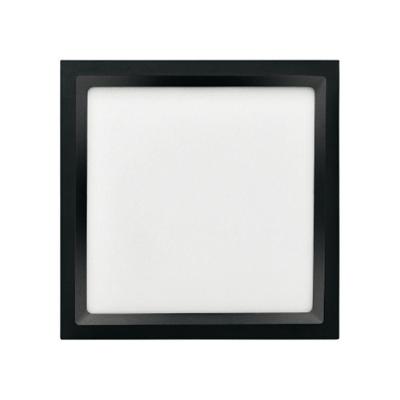 Painel De Led Embutir Stella Deep Quadrado 34x34cm Recuado 28w Preto - 4000k - Luz Neutra