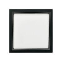 Painel De Led Embutir Stella Deep Quadrado 34x34cm Recuado 28w Preto - 4000k - Luz Neutra - 1