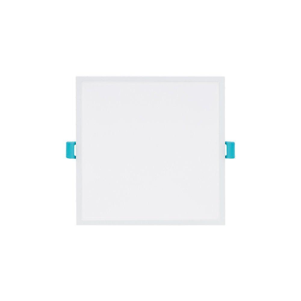 Painel De Led Embutir Stella Edge Quadrado 17x17cm 8w Branco - 3000k - Luz Amarela - 1