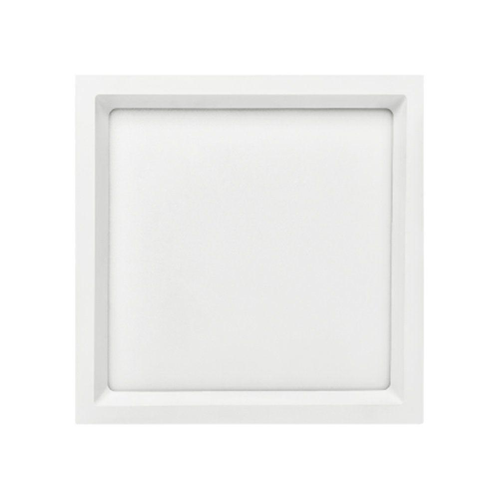 Painel De Led Embutir Stella Deep Quadrado 34x34cm Recuado 28w Branco - 4000k - Luz Neutra - 1