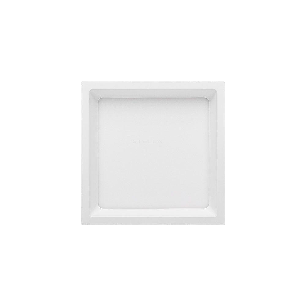 Painel De Led Sobrepor Stella Deep Quadrado 16x16cm Recuado 12w Branco - 4000k - Luz Neutra - 1