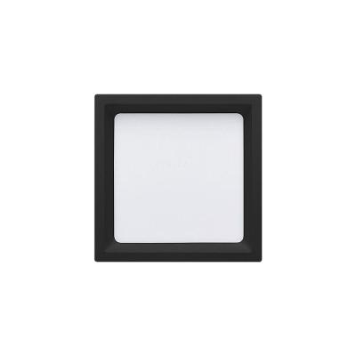 Painel De Led Sobrepor Stella Deep Quadrado 16x16cm Recuado 12w Preto - 4000k - Luz Neutra