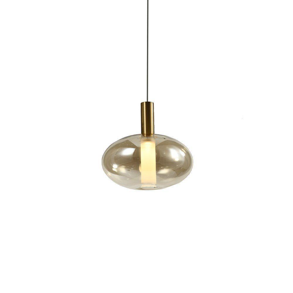 Lustre Pendente Skylight Spia 4090 19cm Led Bivolt Dourado E âmbar - 1