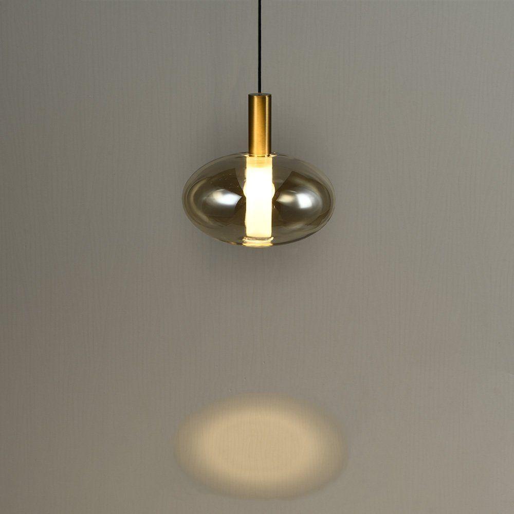 Lustre Pendente Skylight Spia 4090 19cm Led Bivolt Dourado E âmbar - 4