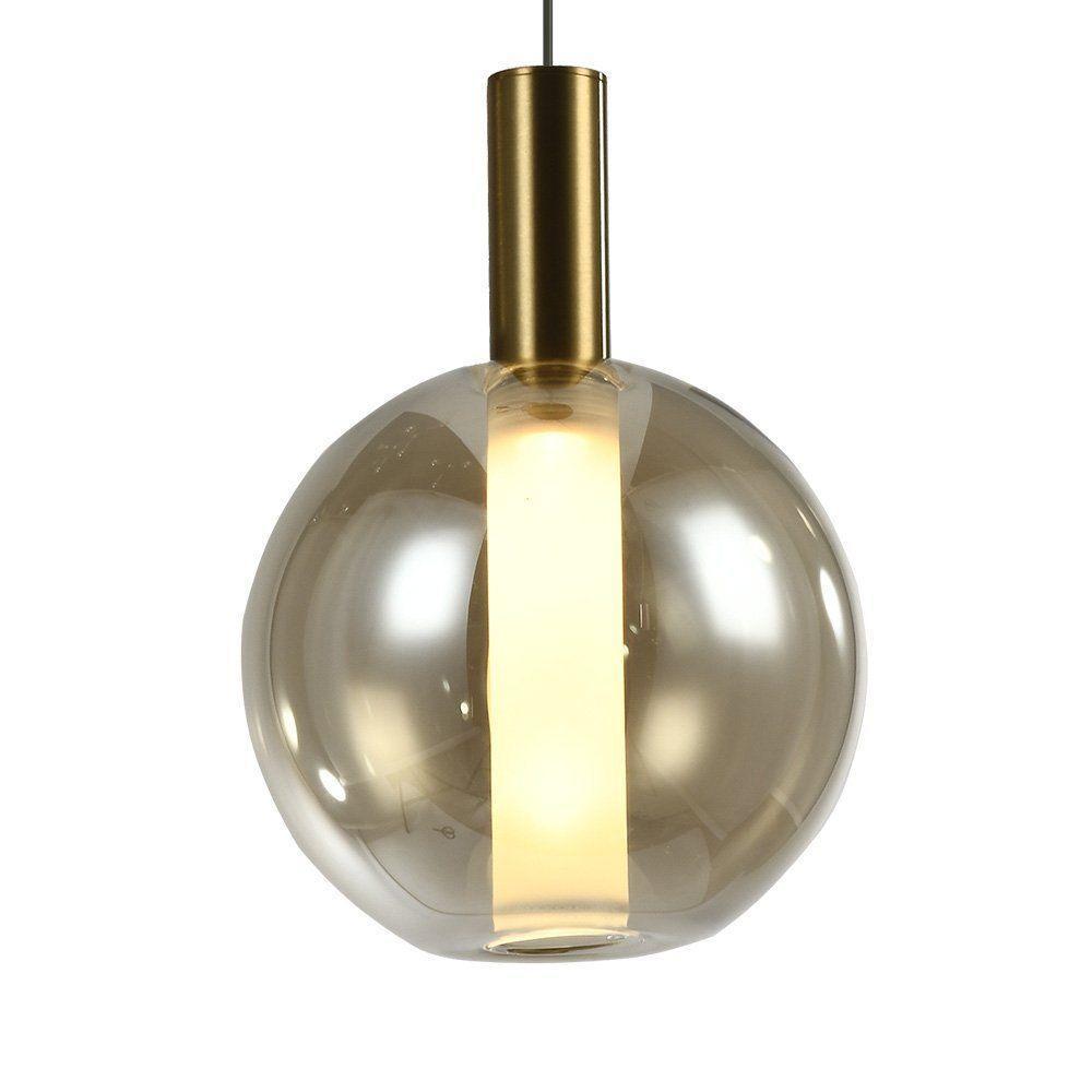 Lustre Pendente Skylight Spia 4089 21cm Led Bivolt Dourado E âmbar - 2