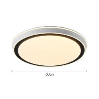 Plafon Skylight Ox 4078r5 50 Led Bivolt Branco / Preto - 2