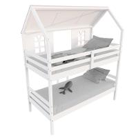 Beliche Casinha Bela Com 2 Gavetas Rosa Kit Escada/escorregador - Madeira Maciça Branco/rosa/verde Housin - 5