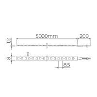 Fita De Led Stella Full Led Pro Com 5 Metros Alto Irc 97 14,5w 24v 2700k - Luz Amarela - 2
