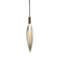 Lustre Pendente Skylight Pencil 4096 43cm Led Bivolt Dourado E âmbar - 2
