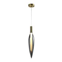 Lustre Pendente Skylight Pencil 4096 43cm Led Bivolt Dourado E Fumê - 3