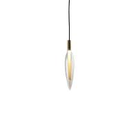 Lustre Pendente Skylight Pencil 4096 43cm Led Bivolt Dourado E Transparente - 1