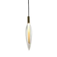 Lustre Pendente Skylight Pencil 4096 43cm Led Bivolt Dourado E Transparente - 2