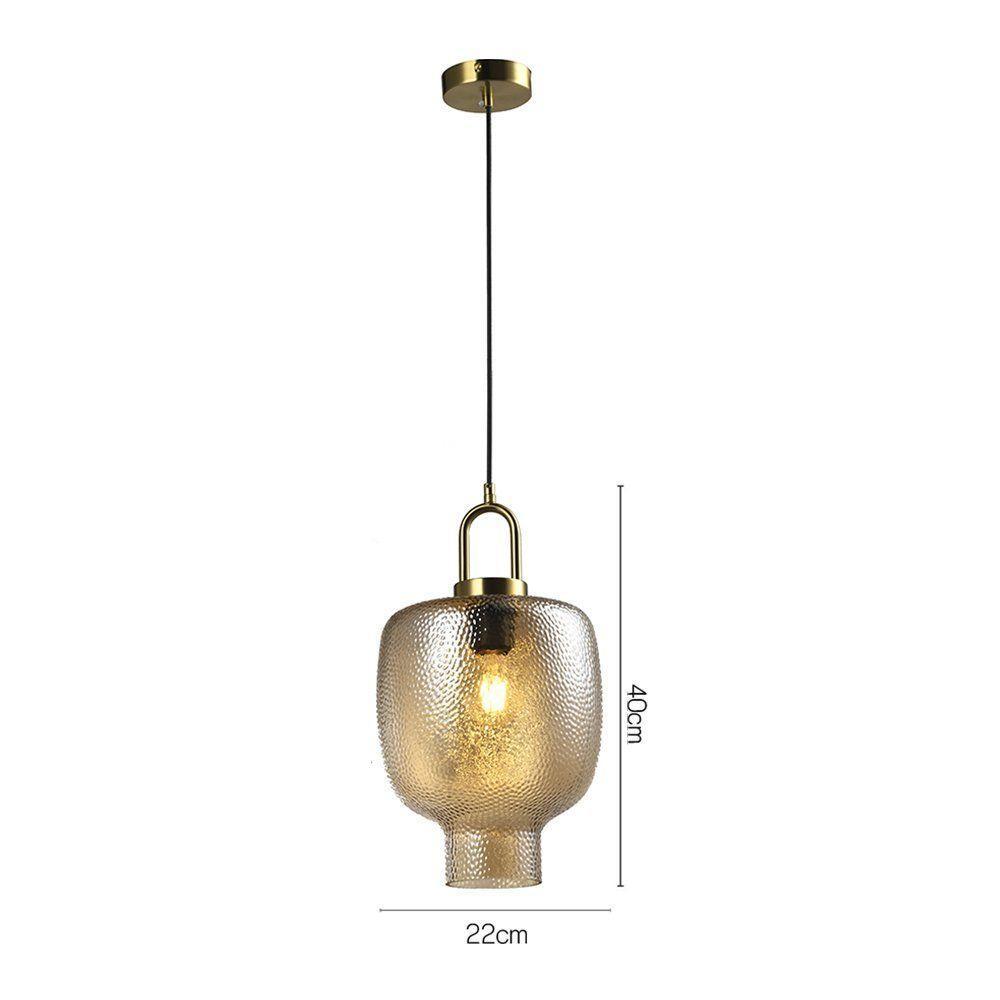 Lustre Pendente Skylight Antiq 4093 40cm E27 Bivolt Dourado E âmbar - 4
