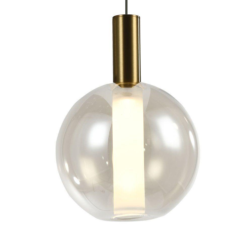 Lustre Pendente Skylight Spia 4089 21cm Led Bivolt Dourado E Transparente - 2