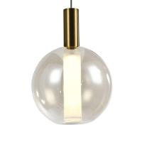 Lustre Pendente Skylight Spia 4089 21cm Led Bivolt Dourado E Transparente - 2