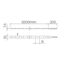 Fita De Led Stella Full Led Pro Com 5 Metros Ip65 Alto Irc 97 19w 24v 3000k - Luz Amarela - 2