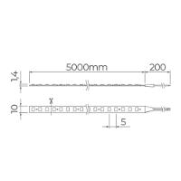 Fita De Led Stella Full Led Pro Com 5 Metros Alto Irc 97 25w 24v 2700k - Luz Amarela - 2