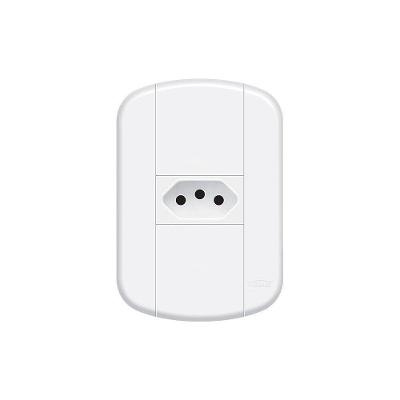 Tomada Fame Blanc+ 2p+t 20a Com Placa 4x2 Branca