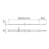 Fita De Led Stella Cob All Light Evo Com 5 Metros Alto Irc 90 10w 12v 3000k - Luz Amarela - 2