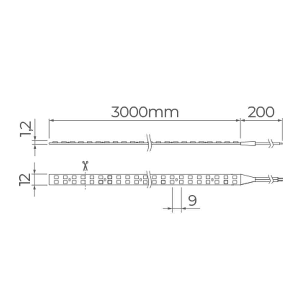 Fita De Led Stella Full Led Pro Com 3 Metros Alto Irc 97 30w 24v 2700k - Luz Amarela - 2