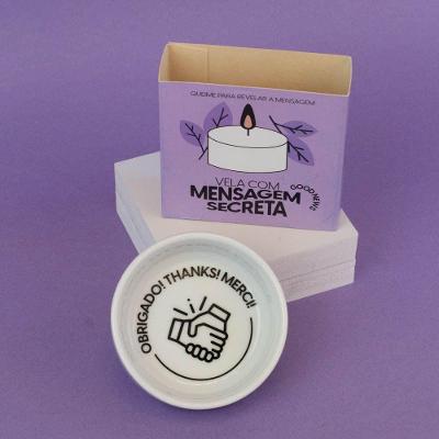 Vela De Baunilha Com Mensagem Secreta: Gratidão Em Cada Queima