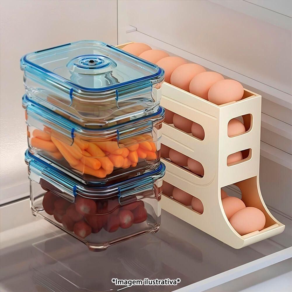 Organizador De Ovos Para Geladeira - Capacidade Para 30 Ovos, Praticidade E Economia De Espaço - 5