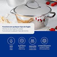 Caçarola Funda Fundo Triplotramontina Allegra 62654220 Inox único - 3