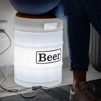 Banco Banqueta Cooler Iluminado Estilo Barril De Cerveja - Elegância E Versatilidade - 6