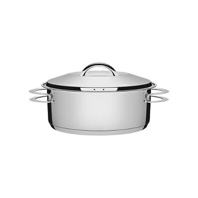 Caçarola Rasa Fundo Triplotramontina Solar 62503240 Inox único