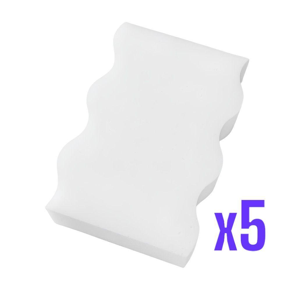 Pacote De 5 Esponjas De Melamina Para Limpeza Eficiente De Superfícies E Vidros - 1