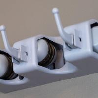 Suporte Vertical Organizador Para Vassouras E Utensílios - Praticidade E Estilo Em Cinza - 5