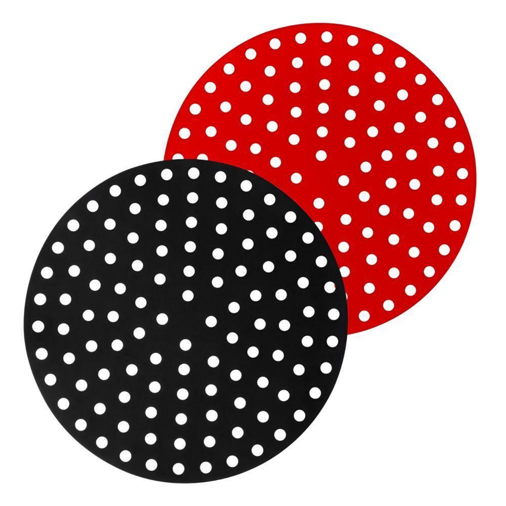 Tapete Antifrada De Silicone Para Airfryer ø20cm - Cozinha Prática E Sem Grude - 3