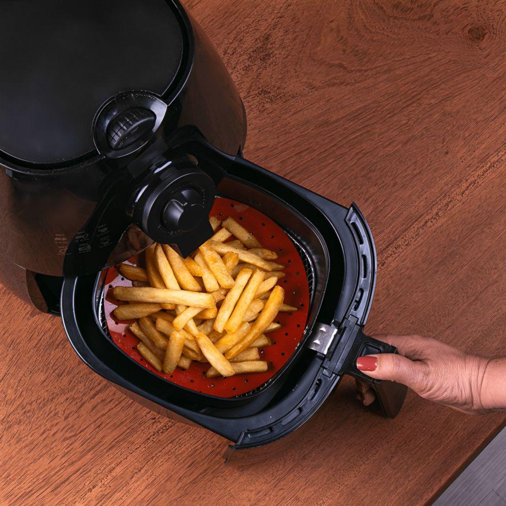 Tapete Antifrada De Silicone Para Airfryer ø20cm - Cozinha Prática E Sem Grude - 4