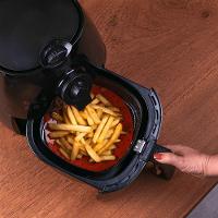 Tapete Antifrada De Silicone Para Airfryer ø20cm - Cozinha Prática E Sem Grude - 4