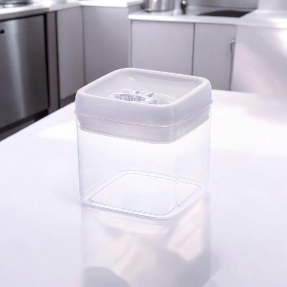 Pote Hermético Quadrado 1000ml Com Alça - Organize Sua Cozinha Com Estilo! - 2