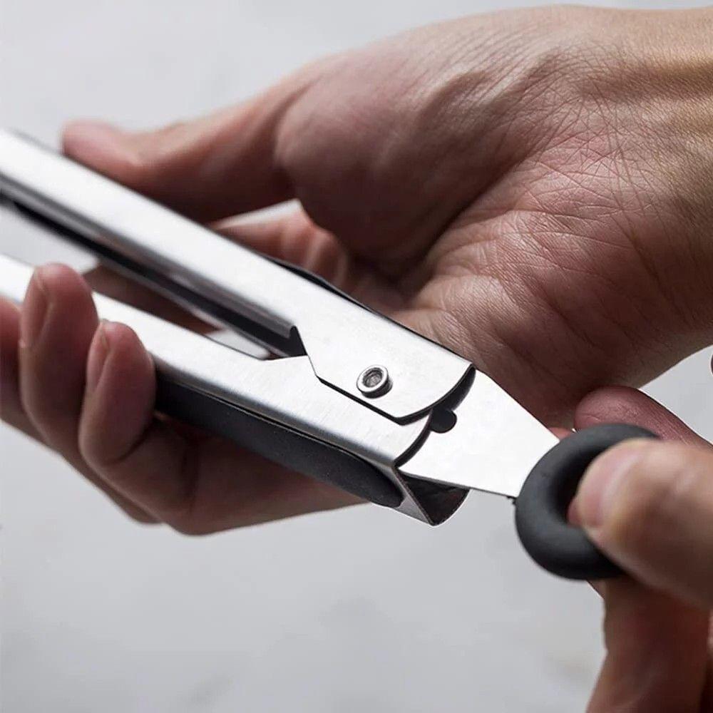 Pinça De Silicone Premium - 27cm Para Cozinha E Artesanato Em Cinza Moderno - 5