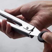 Pinça De Silicone Premium - 27cm Para Cozinha E Artesanato Em Cinza Moderno - 5