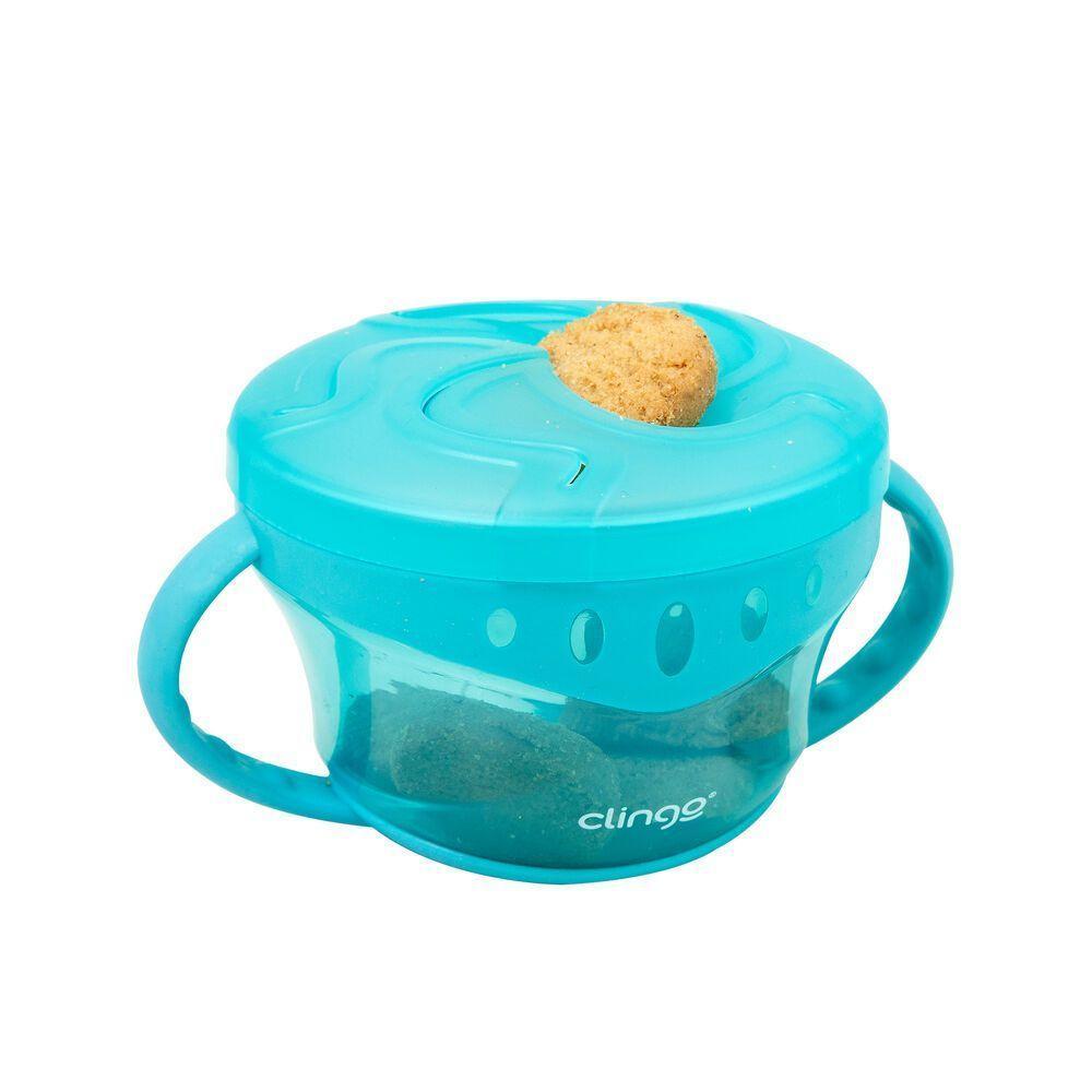 Porta Snacks Azul - Organizador Prático Para Lanches Em Movimento - 4