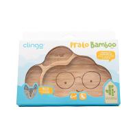 Prato Divertido De Bambu Com Ventosa Para Refeições Seguras De Crianças - 3