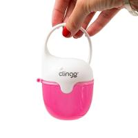 Porta Chupetas Baleia Rosa - Prático E Elegante Para Pais Modernos - 1