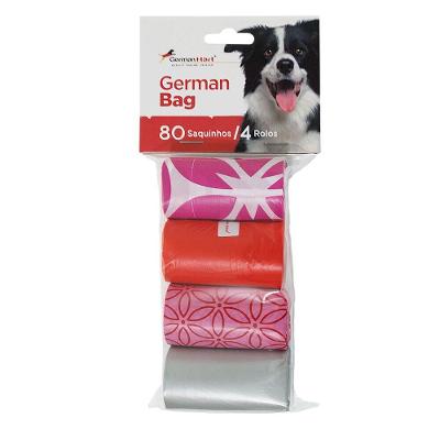 Refil Floral Eco Para Cata Caca - 4 Rolos Com Aroma De Talco Para Pets