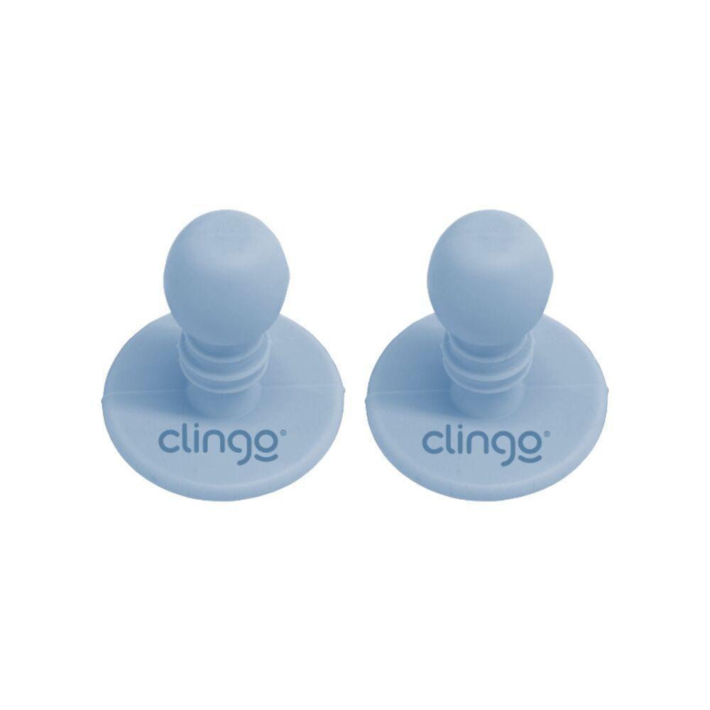 Talheres De Silicone Azul Para Bebês Com Protetor Seguro E Confortável - 3