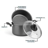 Panela Funcional A Vapor 3 Em 1 - Cozinha Prática E Saudável ø20cm - 3