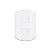 Interruptor Simples Duplo Fame Blanc+ Distanciados Com Placa 4x2 Branco - 1