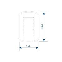 Interruptor Simples Duplo Fame Blanc+ Distanciados Com Placa 4x2 Branco - 2